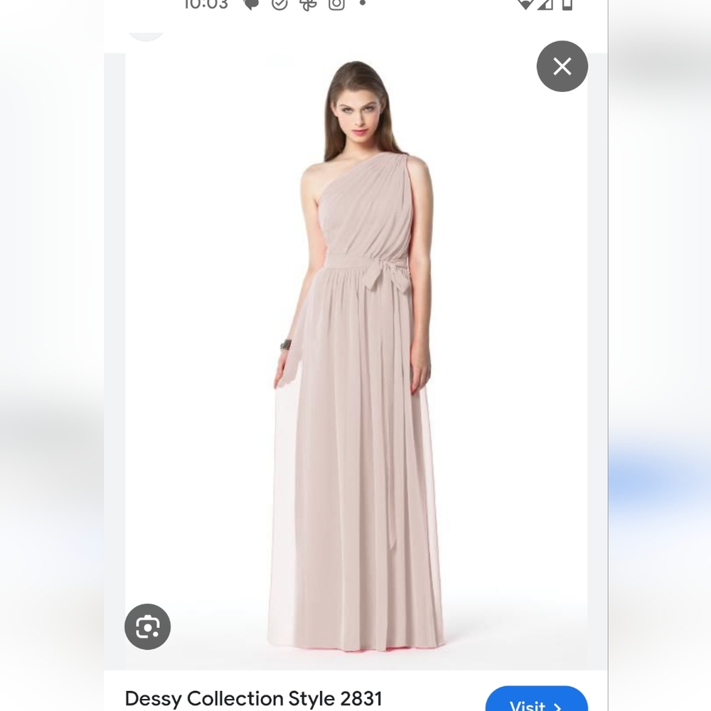 Yellow floor length one shoulder dress